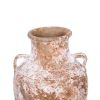 Artisan Ceramic Aged Terracotta Vase - Country Charm for Your Home - as Pic