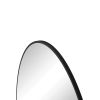 Wall Mirror 36 Inch Black Circular Mirror Metal Framed Mirror Round Vanity Mirror Dressing Mirror, for Bathroom, Living Room, Bedroom Wall Decor - as