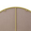 Wall Mirror 28 Inch Gold Circular Mirror Metal Framed Mirror Round Vanity Mirror Dressing Mirror, for Bathroom, Living Room, Bedroom Wall Decor - as P