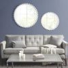 Beaded Round Wall Mirror 27"D - as Pic