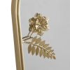 Arched Metal Floral Wall Mirror - as Pic