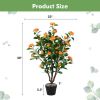 3.3 Feet Artificial Camellia Tree for Indoor and Outdoor - as show