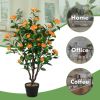 3.3 Feet Artificial Camellia Tree for Indoor and Outdoor - as show