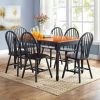 Autumn Lane Windsor Solid Wood Dining Chairs, Set of 2 - Black