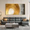 Hand Painted Oil Painting Abstract Gold Texture Oil Painting on Canvas Original Minimalist Art Golden Decor Custom Painting Living Room Home Decor - 1