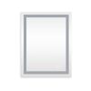 28x36 Inch LED Lighted Bathroom Mirror with 3 Colors Light, Wall Mounted Bathroom Vanity Mirror with Touch Button, Anti-Fog Dimmable Bathroom Mirror (