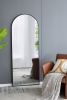 28x1x74" Celine Black Arch Body Mirror - as Pic