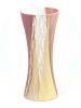 Handpainted Art Glass Vase | Interior Design Home Room Decor | Table vase 12 inch - Orange - 300