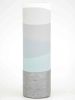 Handpainted Glass Vase for Flowers | Cylinder Vase | Interior Design Home Decor | Table vase 10 in - Silver - 265