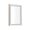 36*24 LED Lighted Bathroom Wall Mounted Mirror with High Lumen+Anti-Fog Separately Control - as Pic