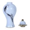 Marble Ceramic Decorative Jar with Removable Lid - as Pic