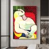 Hand Painted Oil Painting Pablo Picasso After the Original Painting Small the Dream Living Room Hallway Bedroom Luxurious Decorative Painting - 90X120