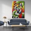 Hand Painted Oil Paintings Hand Painted Wall Art Abstract Modern Figure Picasso Girl Lady Nude Living Room Hallway Luxurious Decorative Painting - 60X