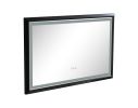 42 in. W x24 in. H Oversized Rectangular Black Framed LED Mirror Anti-Fog Dimmable Wall Mount Bathroom Vanity Mirror - as Pic