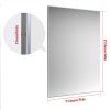 60"x36" Oversized Modern Rectangle Bathroom Mirror with Silver Frame Decorative Large Wall Mirrors for Bathroom Living Room Bedroom Vertical or Horizo