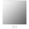 Wall Mirror 19.7"x19.7" Square Glass - Silver