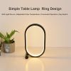 Usb Plug-In Lamp Oval Acrylic Lamp Touch Control Dimmable Modern Simple Creative Night Lamp Bedside Reading Lamp Desk Table Led - White - USB