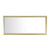 96in. W x 48 in. H LED Lighted Bathroom Wall Mounted Mirror with High Lumen+Anti-Fog Separately Control bedroom full-length mirror bathroom led mirror