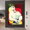 Hand Painted Oil Painting Pablo Picasso After the Original Painting Small the Dream Living Room Hallway Bedroom Luxurious Decorative Painting - 50X70c