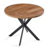 Easy-Assembly Round Dining Table,Coffee Table for Cafe/Bar Kitchen Dining Office - as Pic