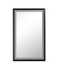 42 in. W x24 in. H Oversized Rectangular Black Framed LED Mirror Anti-Fog Dimmable Wall Mount Bathroom Vanity Mirror - as Pic