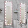 Hollywood Full Length Mirror with Lights Full Body Vanity Mirror with 3 Color Modes Wall Lighted Standing Floor Mirror for Dressing Room Bedroom Hotel