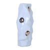 Modern and Elegant White Ceramic Vase with Gold Design - as Pic