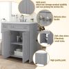 30" Bathroom vanity with Single Sink in grey,Combo Cabinet Undermount Sink,Bathroom Storage Cabinet - as Pic