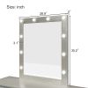 Champagne Silver Mirror with LED Lights - as Pic