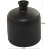 The Novogratz 12" Black Glass Vase - The Novogratz