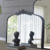 40" x 31" Classic Design Large Arch Mirror and Baroque Inspired Frame for Living Room Bathrrom Enterway Console - as Pic