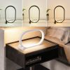 Usb Plug-In Lamp Oval Acrylic Lamp Touch Control Dimmable Modern Simple Creative Night Lamp Bedside Reading Lamp Desk Table Led - White - USB