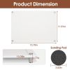 Stone Dish Drying Mats Home Dish Quick Drying Stone Pad Diatomaceous Earth Draining Mat with Anti-Slip Stainless Steel Feet - White