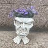 1pc Resin Planter Statue Vase, Outdoor Garden Ornaments Patio Lawn Garden Yard Entry Door Decor - Aunt Minnie