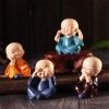 Creative 4 Little Monk Resin Ornaments; Desktop Decoration Crafts - Gnomes Dragon