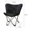 Comforts Adult Folding Butterfly Chair - Black