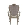 ACME Ariadne Side Chair (Set-2), Velvet & Antique Plantinum Finish DN02282 - as Pic