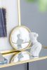 D11" Gold Round Mirror, Circle Mirror with Iron Frame for Living Room Bedroom Vanity Entryway Hallway - as Pic