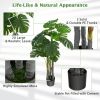 4 Feet Artificial Tree Artificial Monstera Palm Tree Fake Plant - green