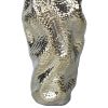 Modern and Elegant Ceramic Vase with Gold Texture - as Pic