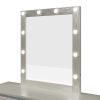 Champagne Silver Mirror with LED Lights - as Pic