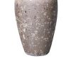 Vintage Sand Ceramic Vase 6.5"D x 12"H - Artisanal Piece for Your Home - as Pic