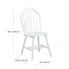 Autumn Lane Windsor Solid Wood Dining Chairs, Set of 2 - White