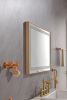 36*24 LED Lighted Bathroom Wall Mounted Mirror with High Lumen+Anti-Fog Separately Control - as Pic