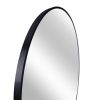 Black 32 IN Metal Round mirror - as Pic