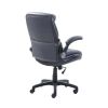 Air Lumbar Bonded Leather Manager Office Chair - Gray