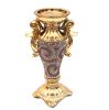 Ambrose Chrome Plated Crystal Embellished Ceramic Vase - as Pic