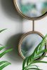 2 Circle Mirrors for Wall Decor, Unique Contemporary Wall Mirror for Living Room Bedroom Entryway,11" x 28.5" - as Pic