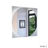 Salerno Mirror; Square Shape; Sandblasting Borders -Mirrored Glass - as Pic