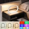 Usb Plug-In Lamp Oval Acrylic Lamp Touch Control Dimmable Modern Simple Creative Night Lamp Bedside Reading Lamp Desk Table Led - White - USB